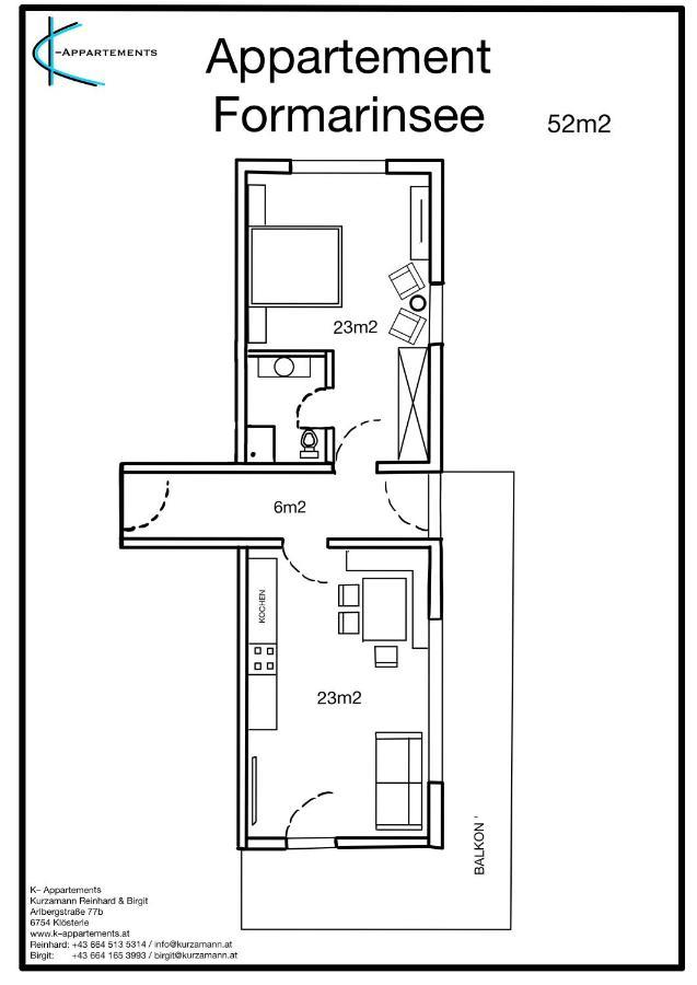 K-Appartements Klosterle Dış mekan fotoğraf